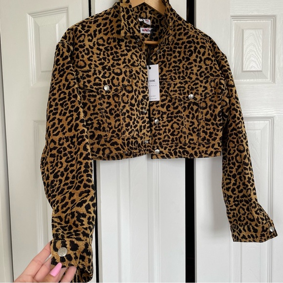 RE/DONE Cheetah Crop Jacket XS - Picture 5 of 13